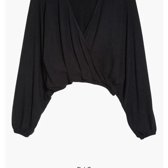 Beyond yoga, black woman’s wrapped up pullover sweatshirt, top size medium - Picture 6 of 15